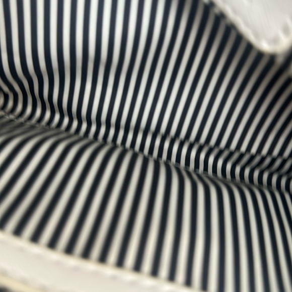 NINE WEST Vintage Inspired Color Block Envelope Bag Blue White Shoulder & Clutch - Picture 8 of 13